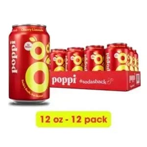 Poppi Soda Prebiotic Cherry Limeade, 12 Oz Can