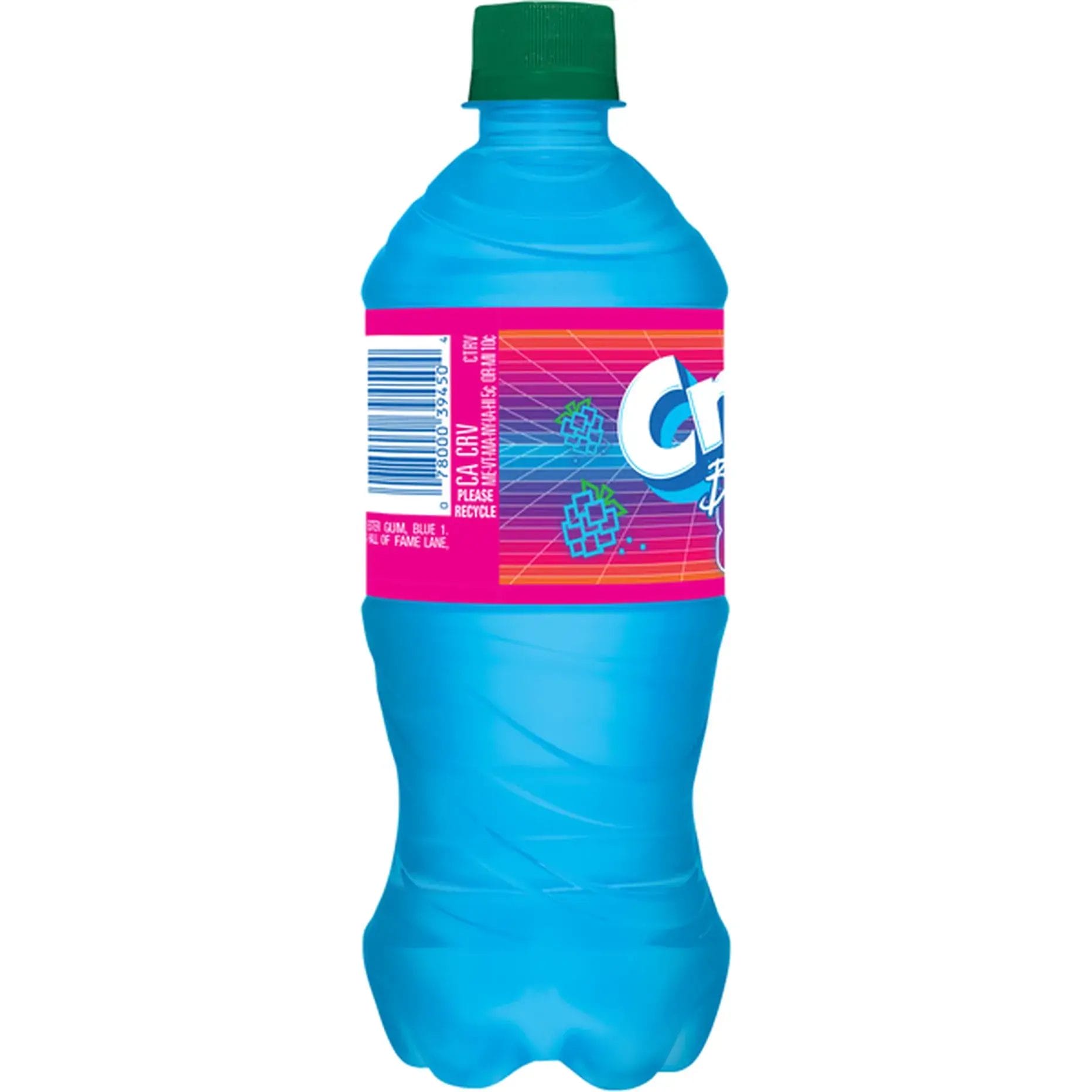 Crush Back To The 80s Electric Blue Razz , 20 Oz Bottle