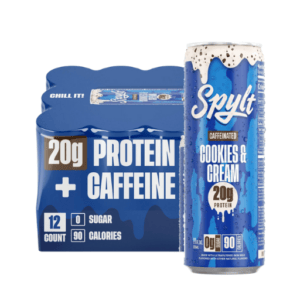 SPYLT Cookies & Cream High Protein Milk 20G, 11 oz Cans