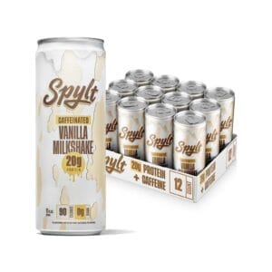 SPYLT Vanilla High Protein Milk 20G, 11 oz Cans