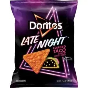 Late Night Loaded Taco XVL Chips, 2.5 Oz Bags/24