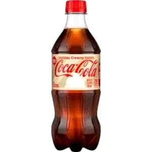 Coca-Cola Holiday Creamy Vanilla, 20 Oz Bottle ( Limited Time!!)