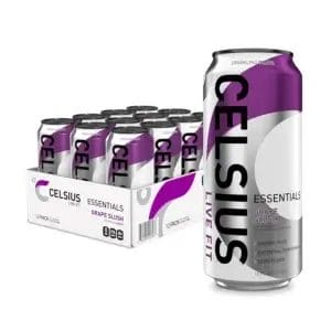 CELSIUS Essentials Grape Slush, 16 Oz Can