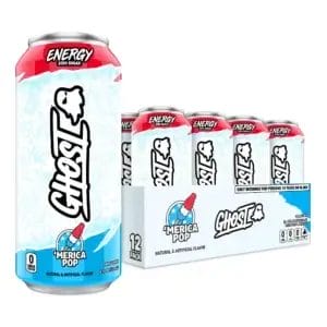 GHOST ENERGY Zero Sugars Merica, 16 Oz Can