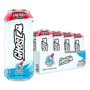 GHOST ENERGY Zero Sugars Merica, 16 Oz Can