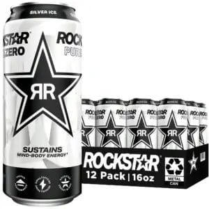 Rockstar Pure Zero Silver Ice, 16 Oz Can