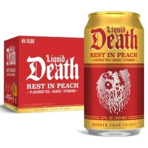 Liquid Death Rest in Peach Iced Tea Water, 12 Oz Can
