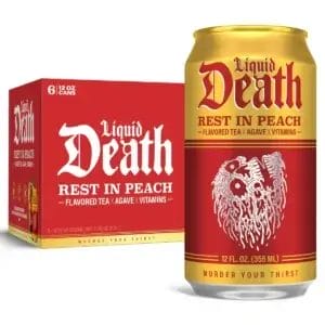 Liquid Death Rest in Peach Iced Tea Water, 12 Oz Can
