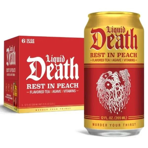 Liquid Death Rest in Peach Iced Tea Water, 12 Oz Can