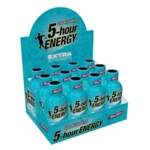 5-Hour ENERGY Shot, Extra Strength, Blue Raspberry, 1.93 Oz Bottles