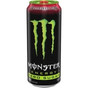 Monster Energy Strawberry Shot Zero Sugar, 16 Oz Can (New!!)