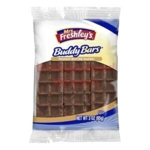 Mrs Freshley's Buddy Bars Peanut Butter Chocolate Wafers, 3 Oz - 72
