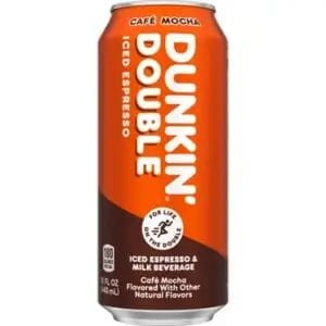 Dunkin' Double Café Mocha Iced Espresso – 15 Oz Cans (New!!)