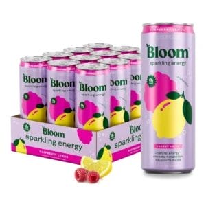 Bloom Pop Energy Drink, Razzberry Lemon, 12 Oz Can