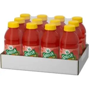 V8 Splash Strawberry Kiwi Blend Juice Drink, 16 Oz Bottles